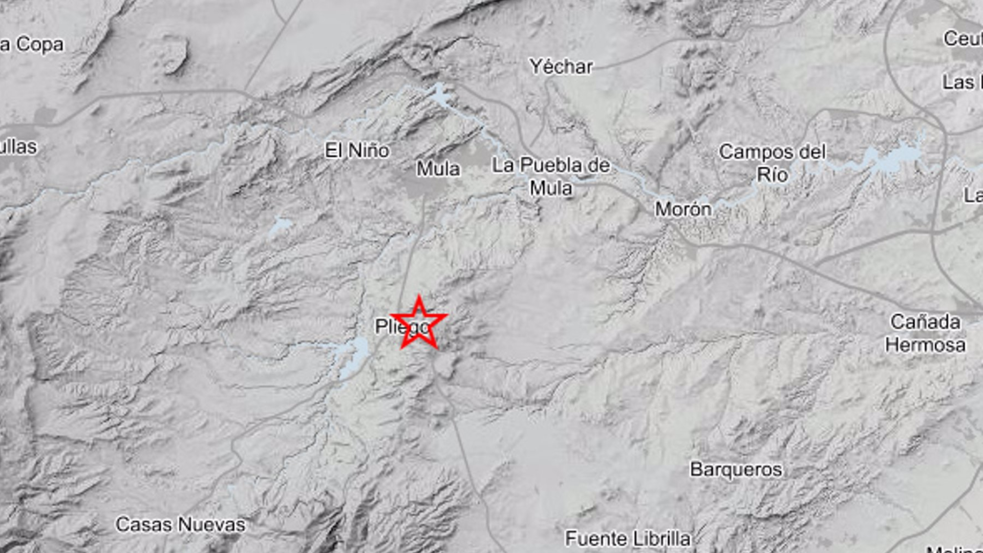 Un terremoto de 3,1 con epicentro en Pliego sacude la comarca del río Mula sin daños
