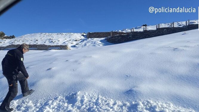 Imagen de la Policía Adscrita en Sierra Nevada.