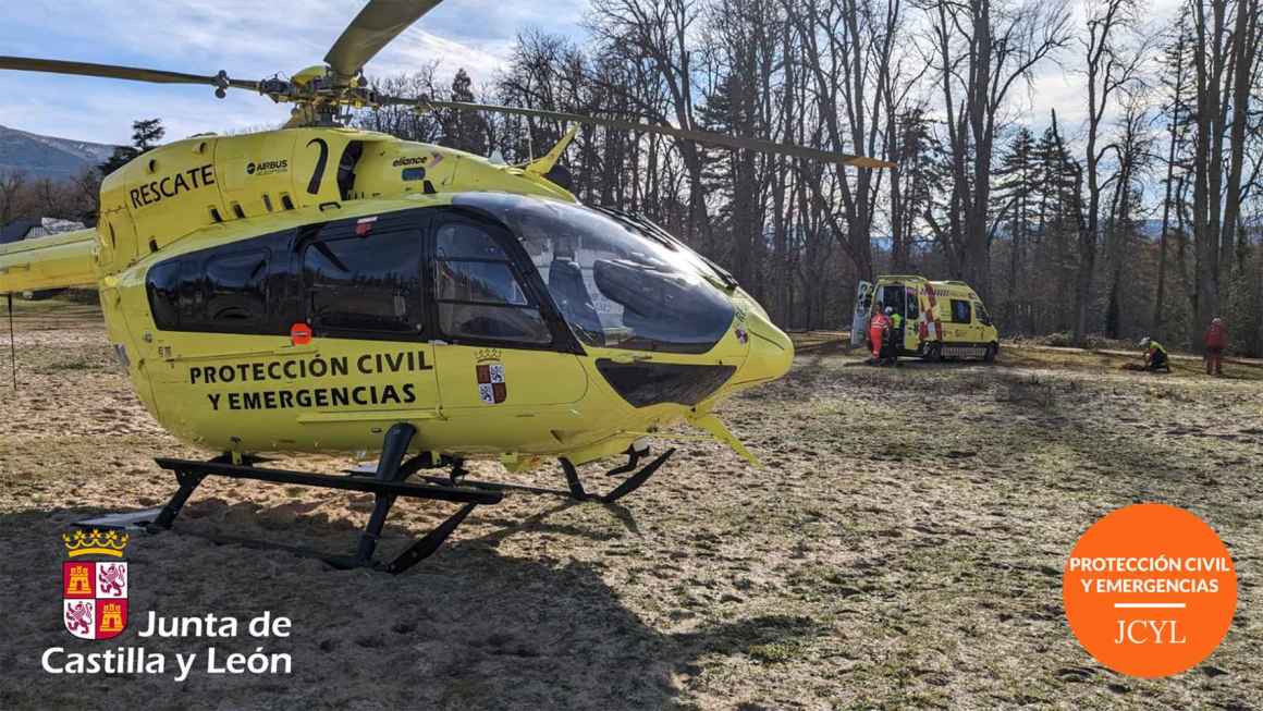 Rescatada montañera herida en la cumbre del Risco de los Claveles en Segovia