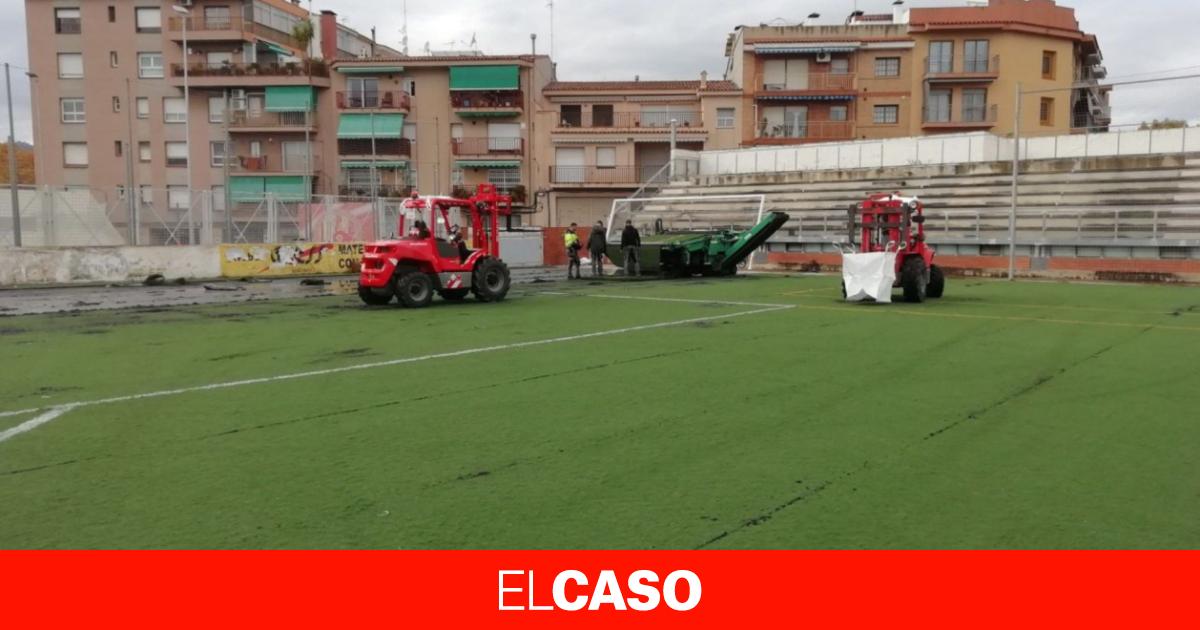 Robo violento en el campo de fútbol de Mataró deja destrozos y trofeos desaparecidos