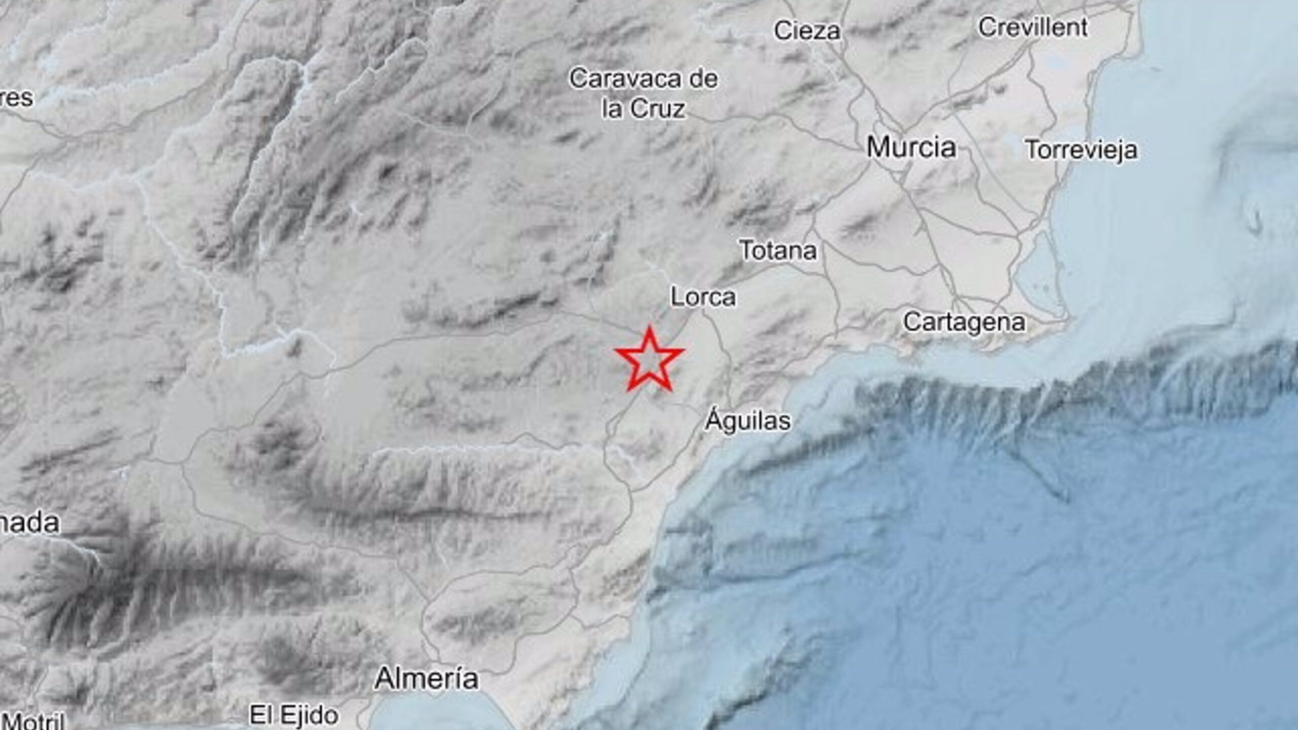 Puerto Lumbreras registra un terremoto de 1,9 grados