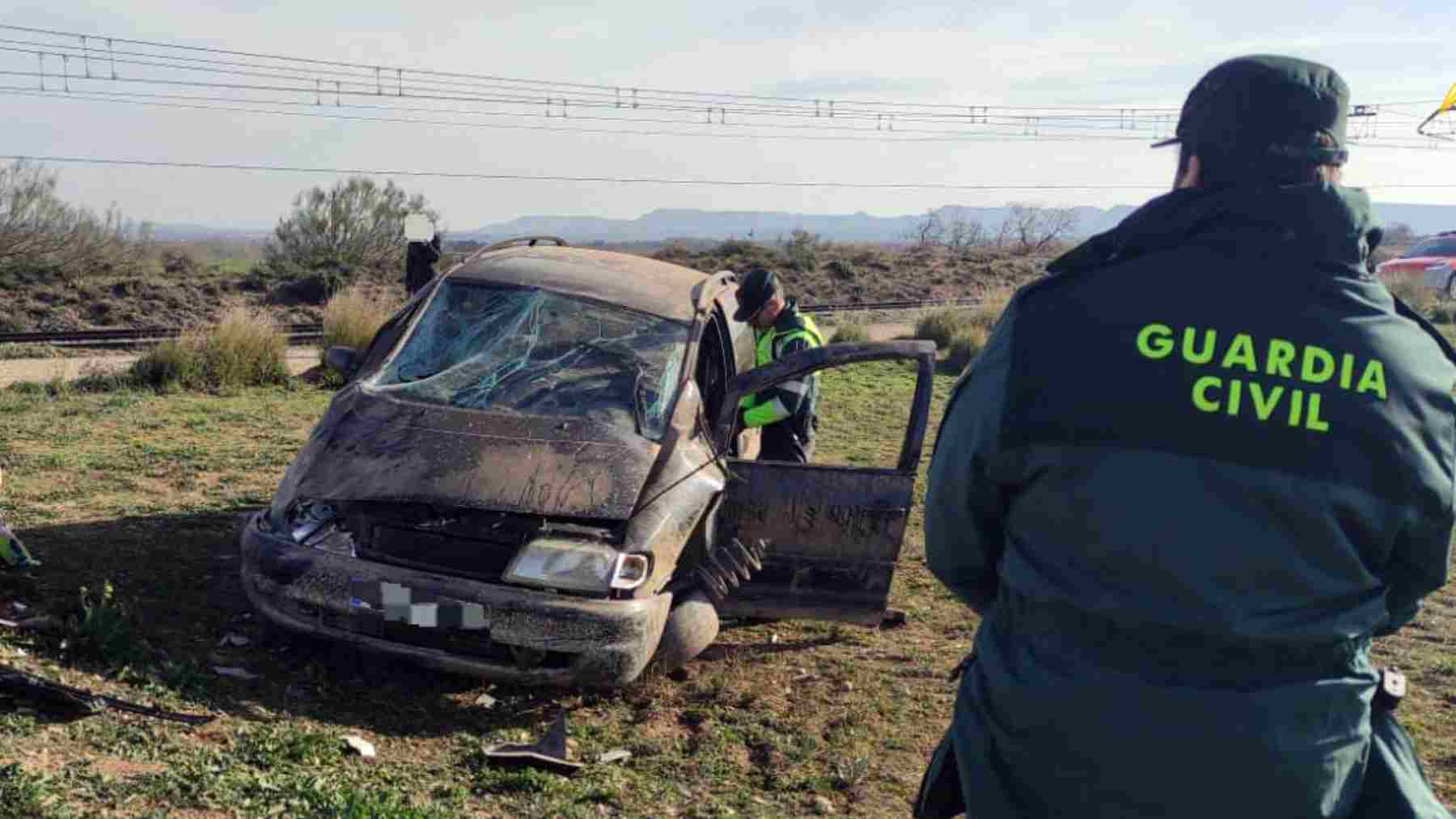 Desgraciado accidente en Navarra: un muerto tras volcar con su coche y salir despedido