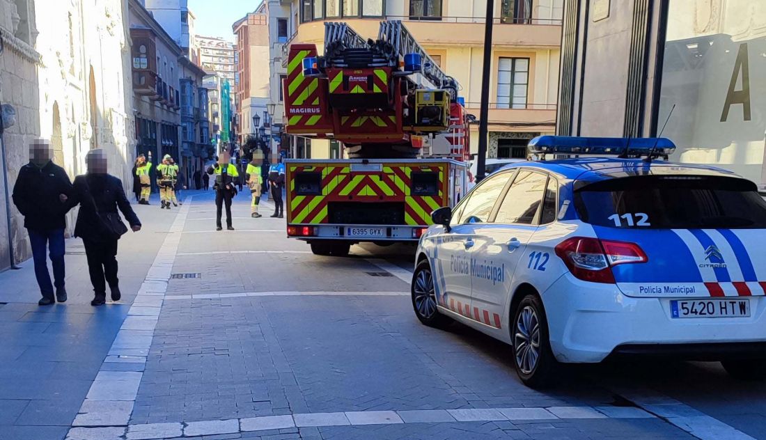 Los servicios de emergencias, desplegados en el centro de Zamora