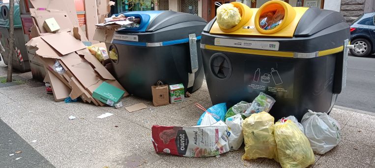 Vitoria sufre ya los contenedores de menor tamaño