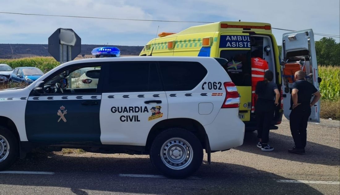 Herido un hombre tras el vuelco de un todoterreno en la N-631 en Zamora