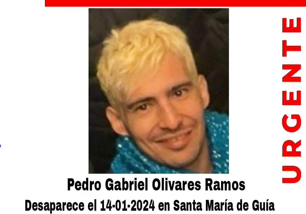 Activan alerta por la desaparición de un hombre en Santa María de Guía, Gran Canaria