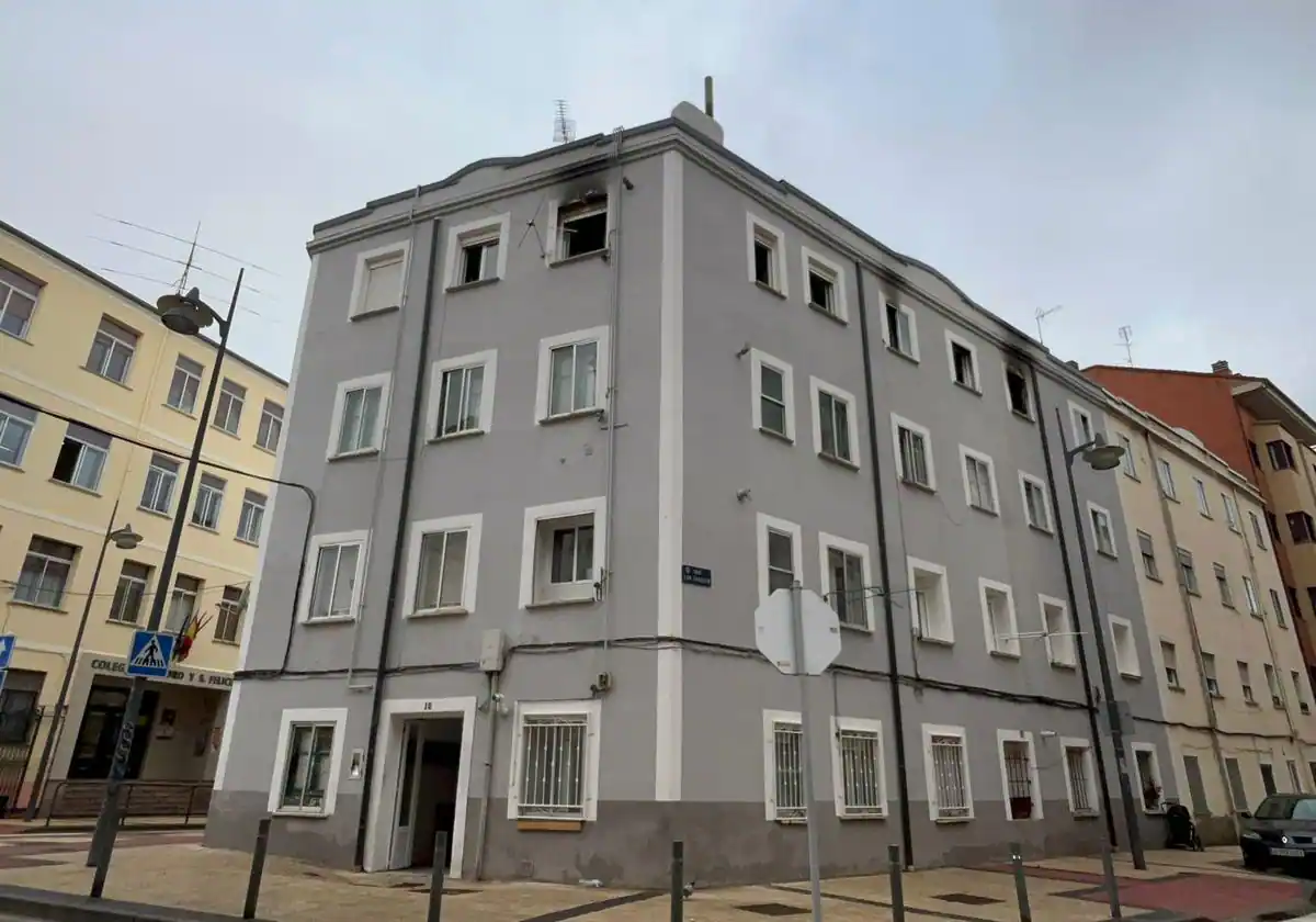 Barajan un cigarro como posible causa del incendio que ha dejado nueve heridos en Burgos
