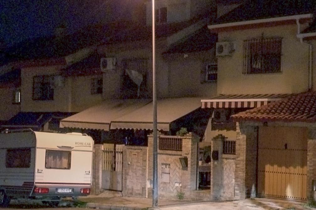 La vivienda incendiada. - efe