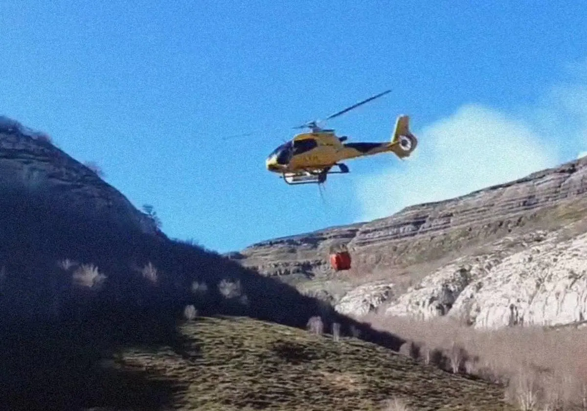 Declarado nivel 1 de Infocal por incendio forestal en Espinosa de los Monteros, Burgos