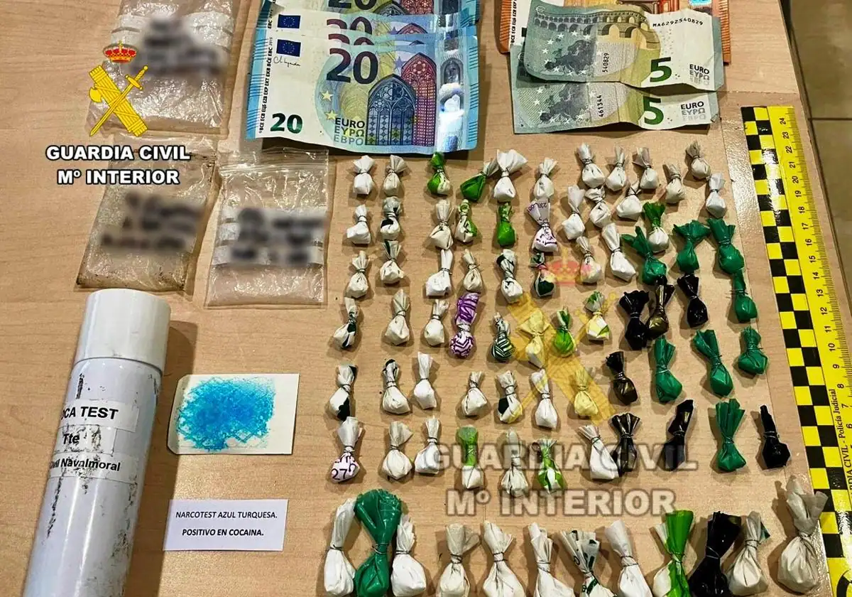 Detenido joven con más de 800 dosis de cocaína durante el Carnaval en Navalmoral