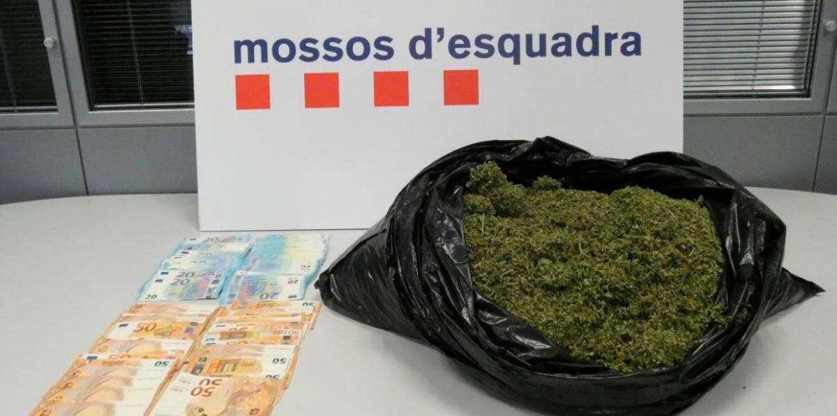 Detenido con más de 4 kg de marihuana en Vila-Rodona