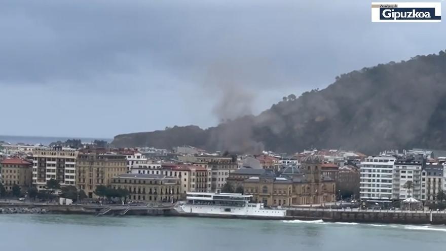 Se declara un incendio en la Parte Vieja de Donostia