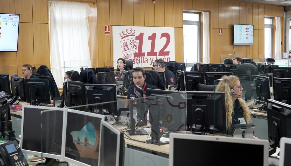 El 112 recibió 52 llamadas al día desde Palencia