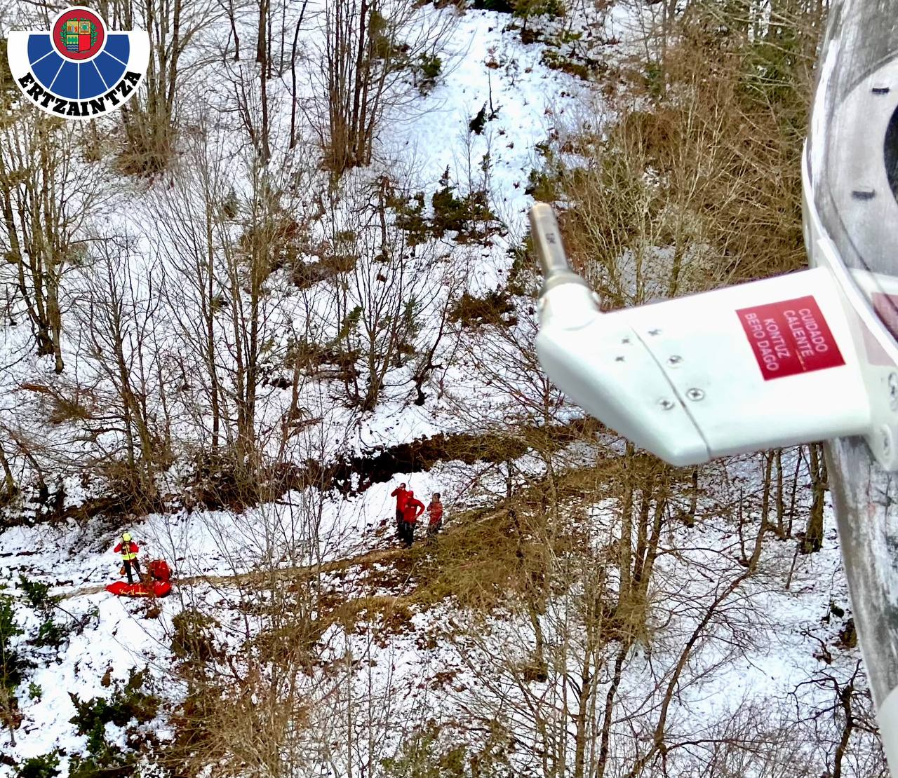 Rescatan a una mujer en el monte Elabe (Álava)