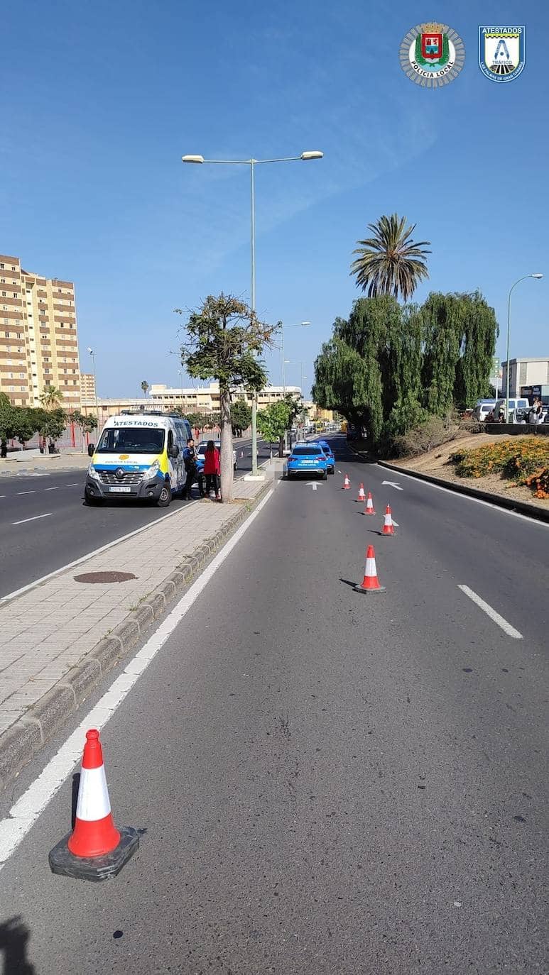 Muere una joven de 20 años tras sufrir una caída en moto en Las Palmas de Gran Canaria