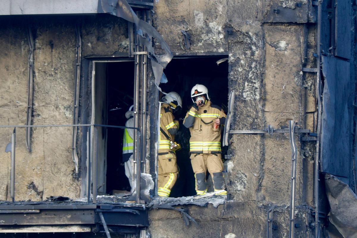 El conserje Julián, uno de los héroes del incendio de Valencia