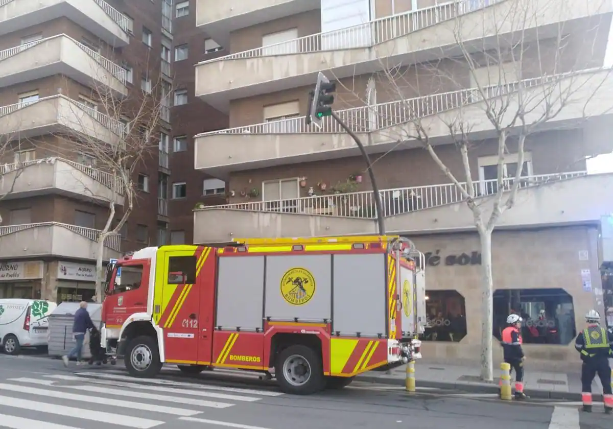 Incendio de una caldera en la avenida de los Comuneros
