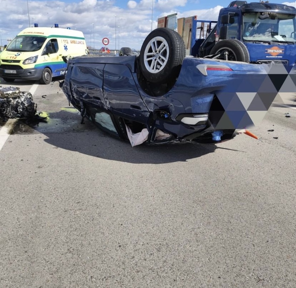 Un herido por salirse de la vía en la TO-22