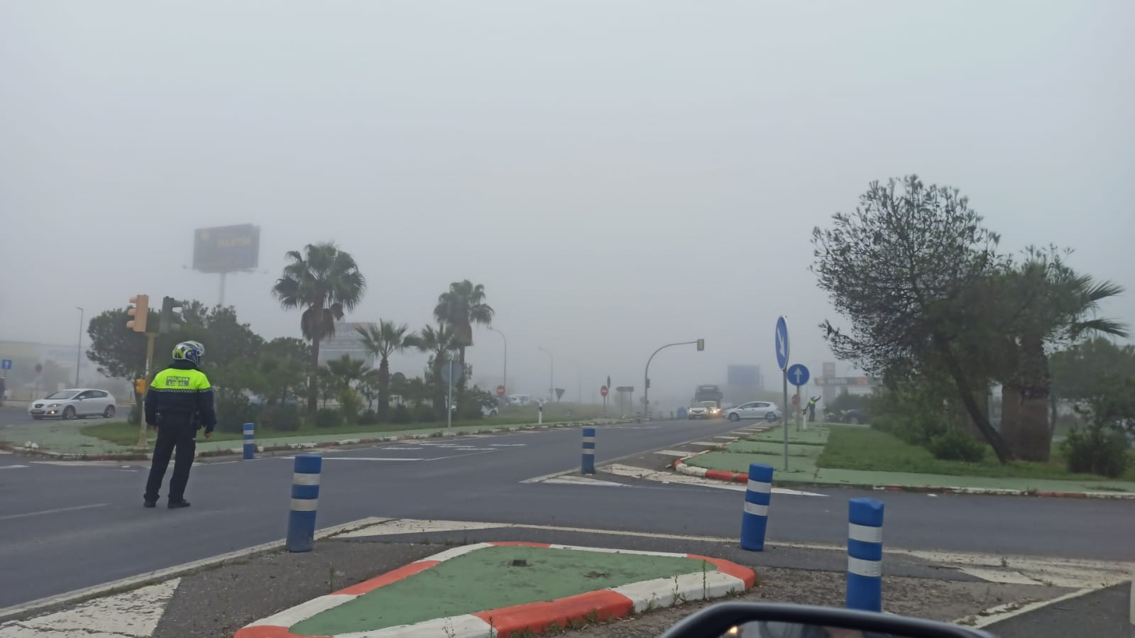Colapso total en la N-431 tras el choque de dos camiones a la altura de Gibraleón