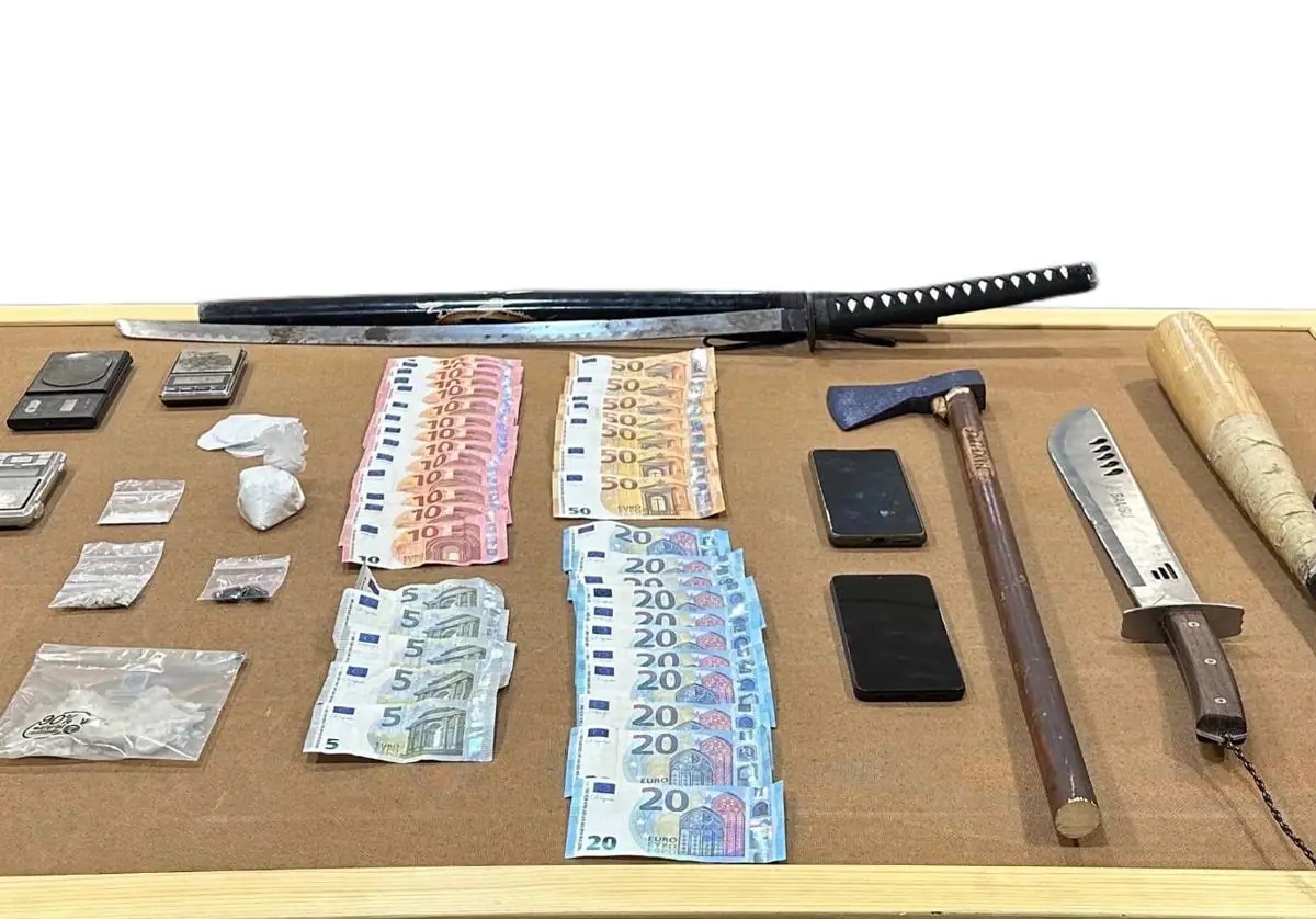 Desarticulan red de tráfico de drogas en Telde: cinco detenidos y gran cantidad de droga y armas incautadas