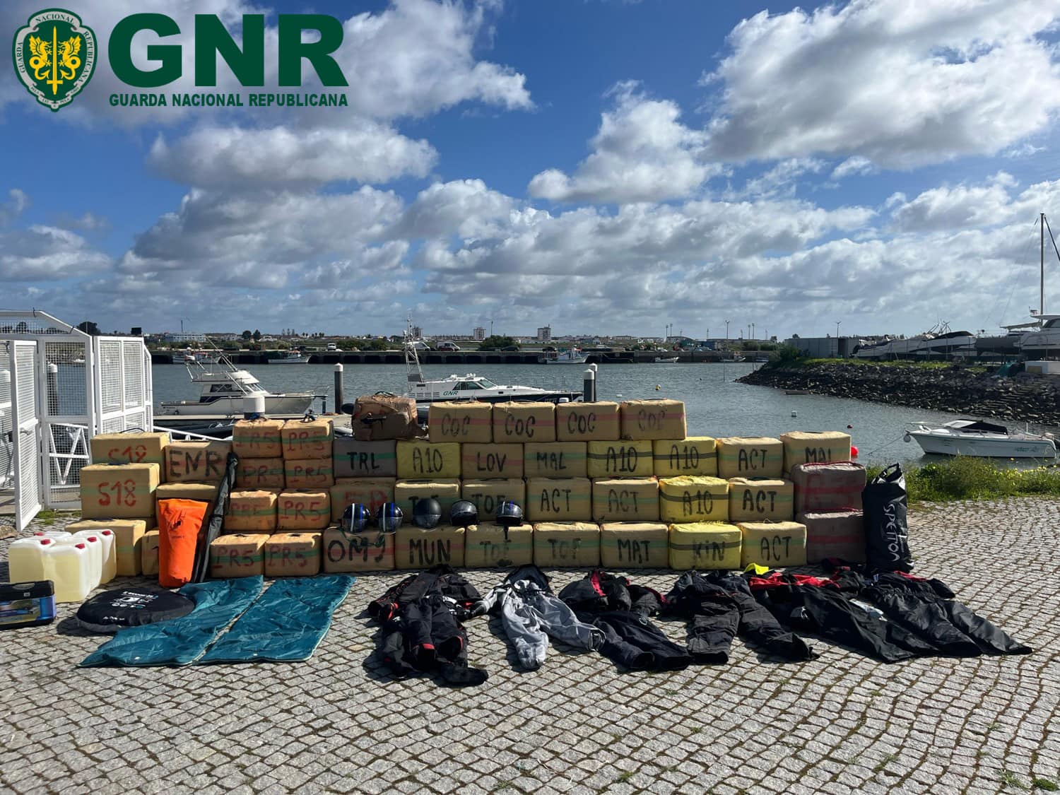 Nuevo golpe al narco en el Guadiana: Incautadas tres toneladas de hachís