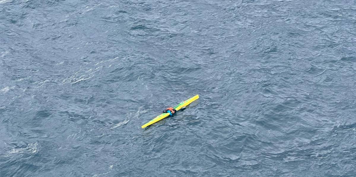 Rescatado en helicóptero un kayakista en Tarragona con hipotermia