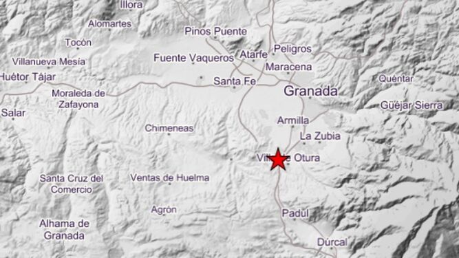 Imagen del lugar en el que se ha producido este lunes el terremoto