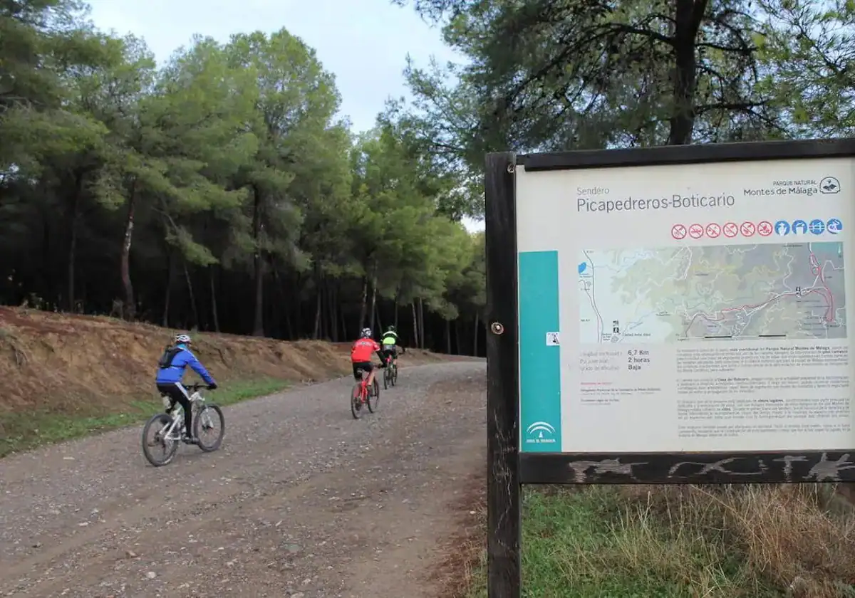 Hallan parte de un esqueleto en una ruta de senderismo en Los Montes de Málaga