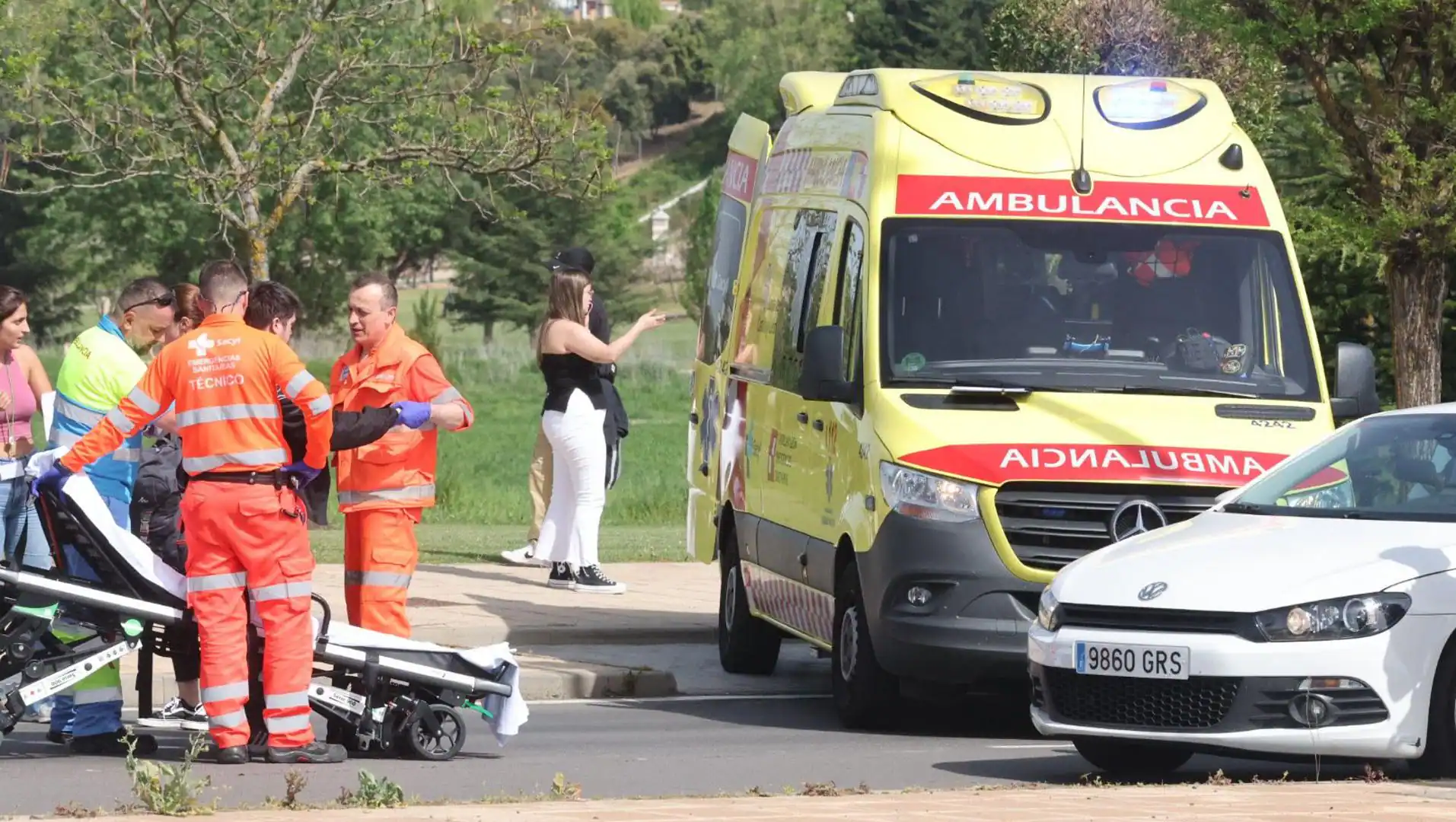 Segundo accidente con un motorista implicado en Carbajosa este lunes