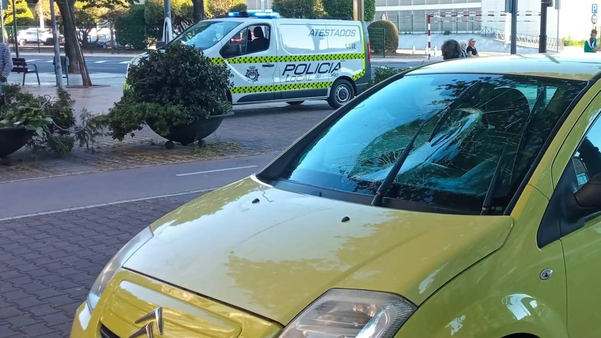 Un deslumbramiento provoca un atropello en la Plaza de Europa