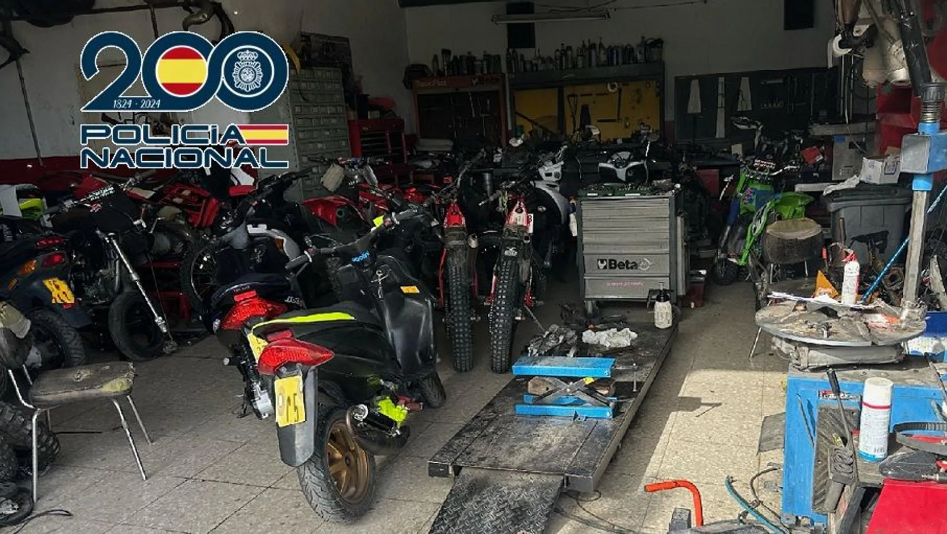 Cae una banda en Málaga que robaba motos para venderlas tras 'maquillarlas'