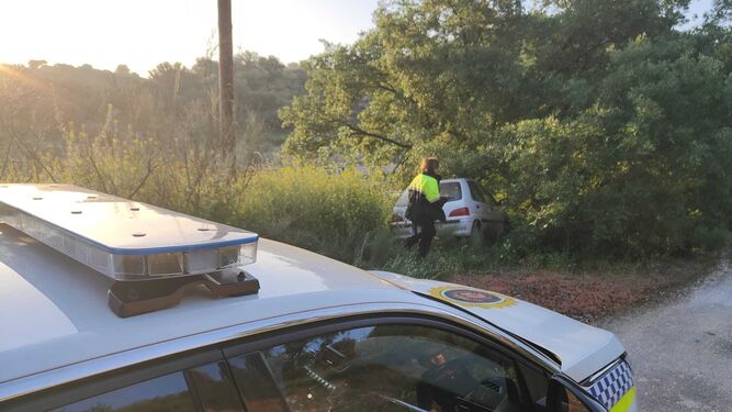 Imagen del vehículo accidentado.