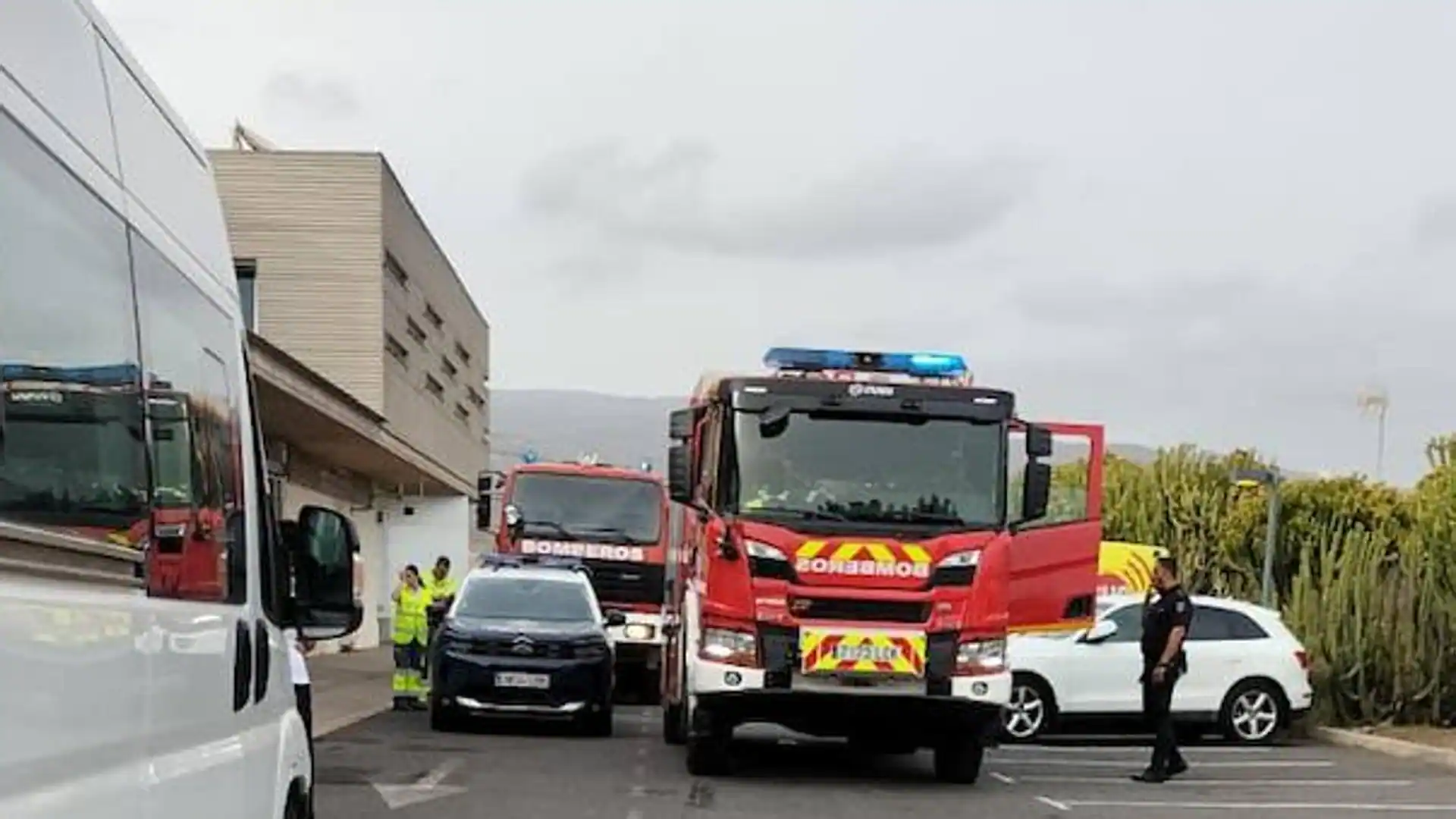 Susto por un incendio en el CADI de El Tablero