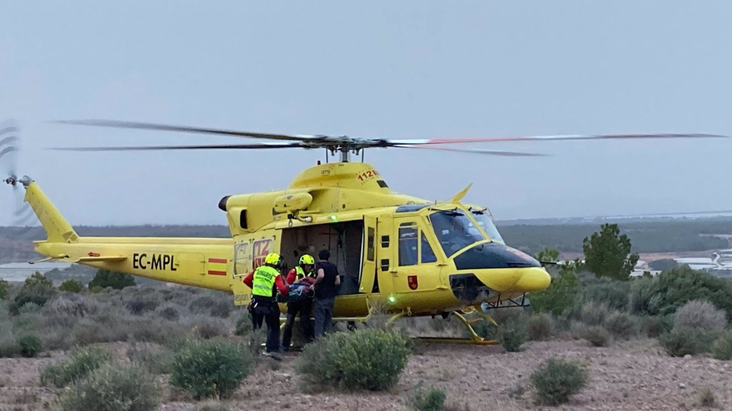 Herido un hombre de 39 años mientras practicaba parapente en Aledo