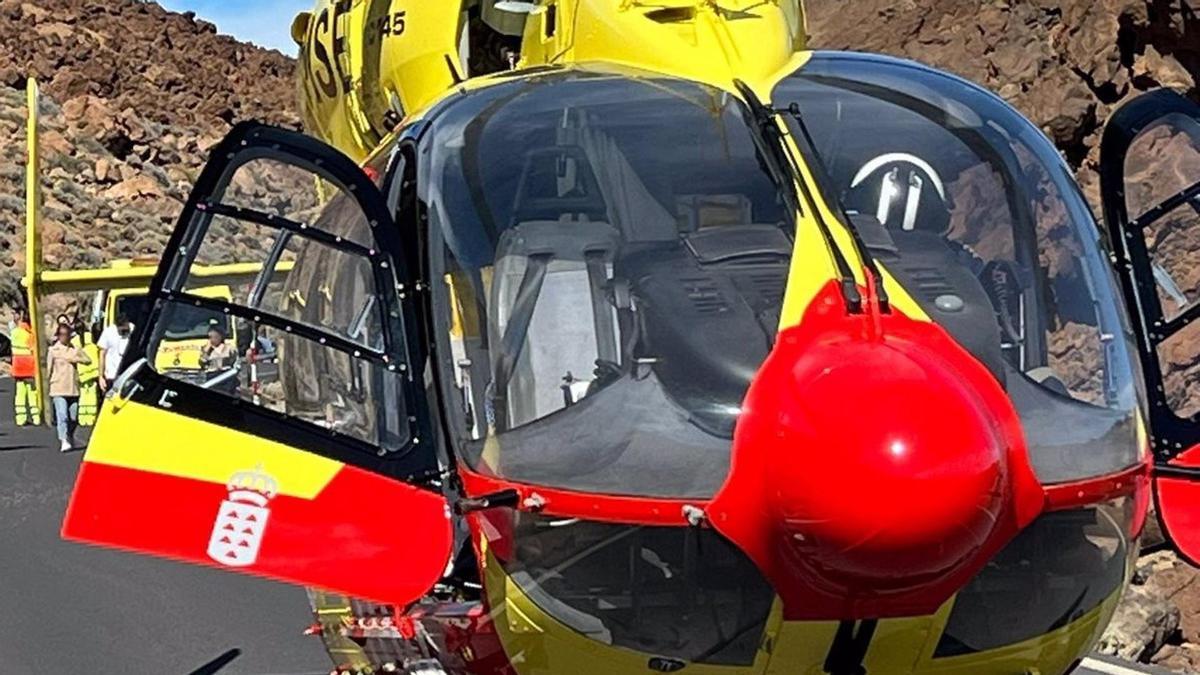 Una mujer resulta herida al caer en una zona inaccesible del Parque Nacional del Teide