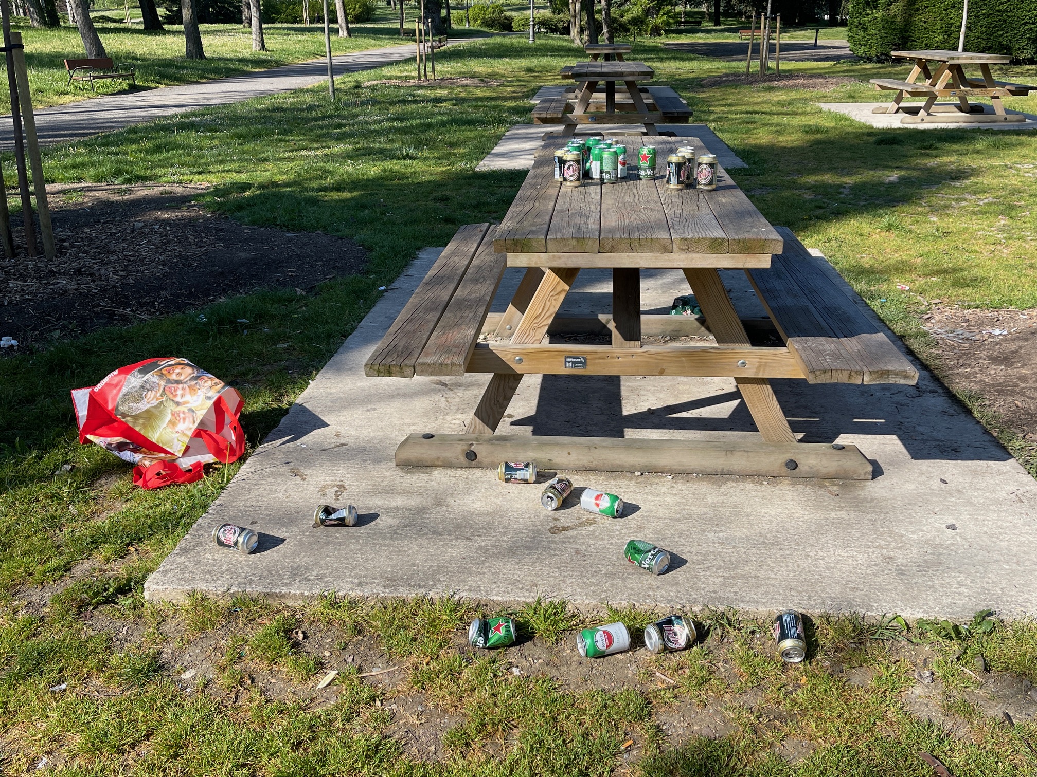 Los típicos cerdos de Vitoria: falta de educación en el Parque de Arriaga