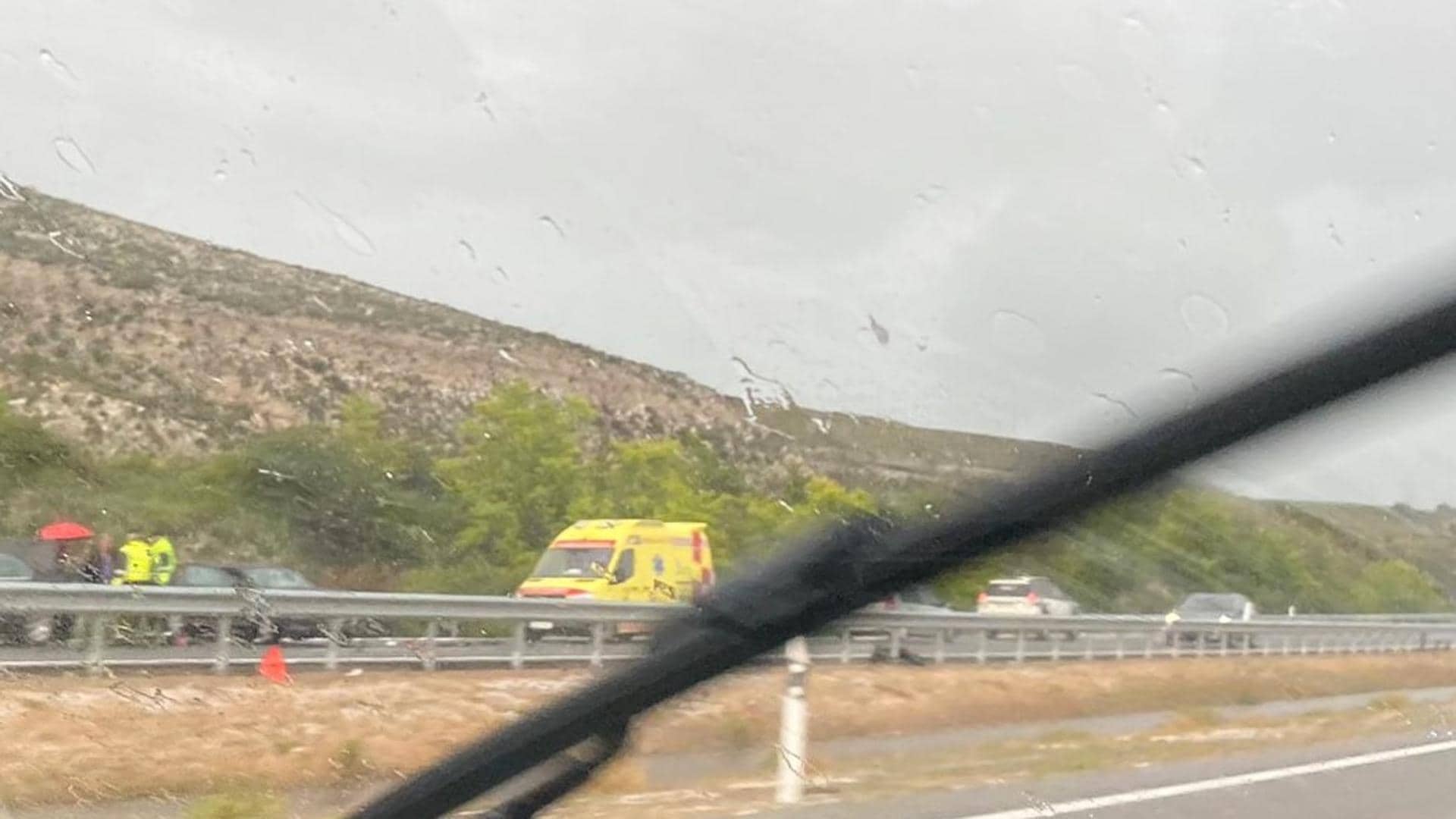 Choque múltiple en la A-231 deja dos heridos en la provincia de Burgos