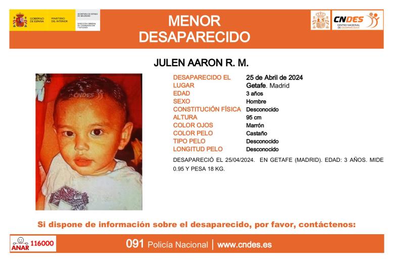 cartel búsqueda niño