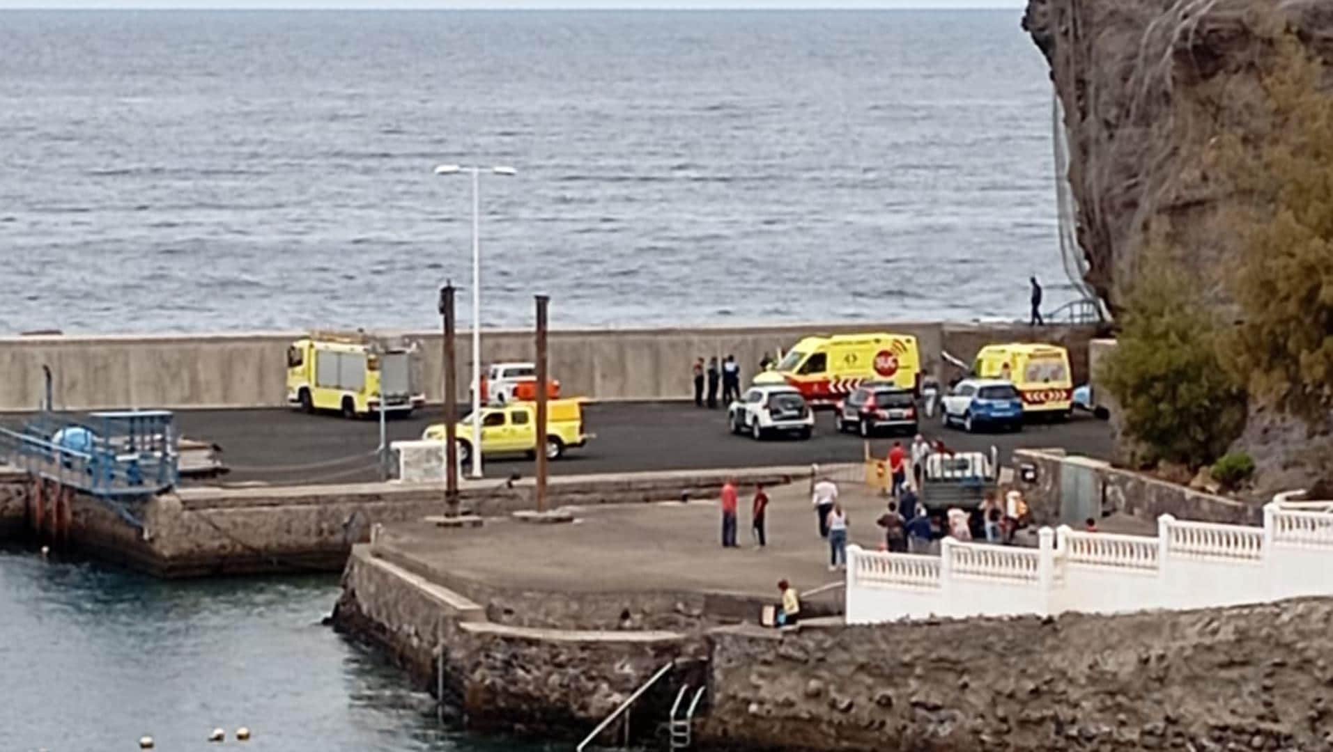Un pescador desaparecido y otro herido tras sufrir un golpe de mar en La Aldea de San Nicolas