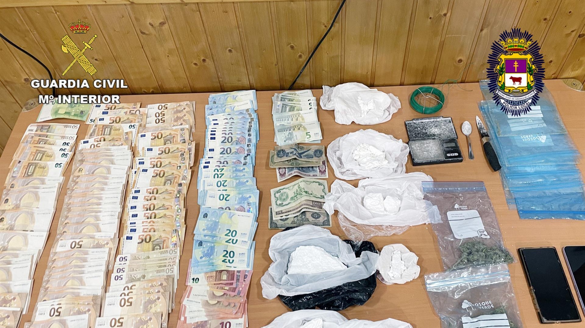 Desmantelado el mayor punto de venta y cocinado de cocaína en Caravaca de la Cruz