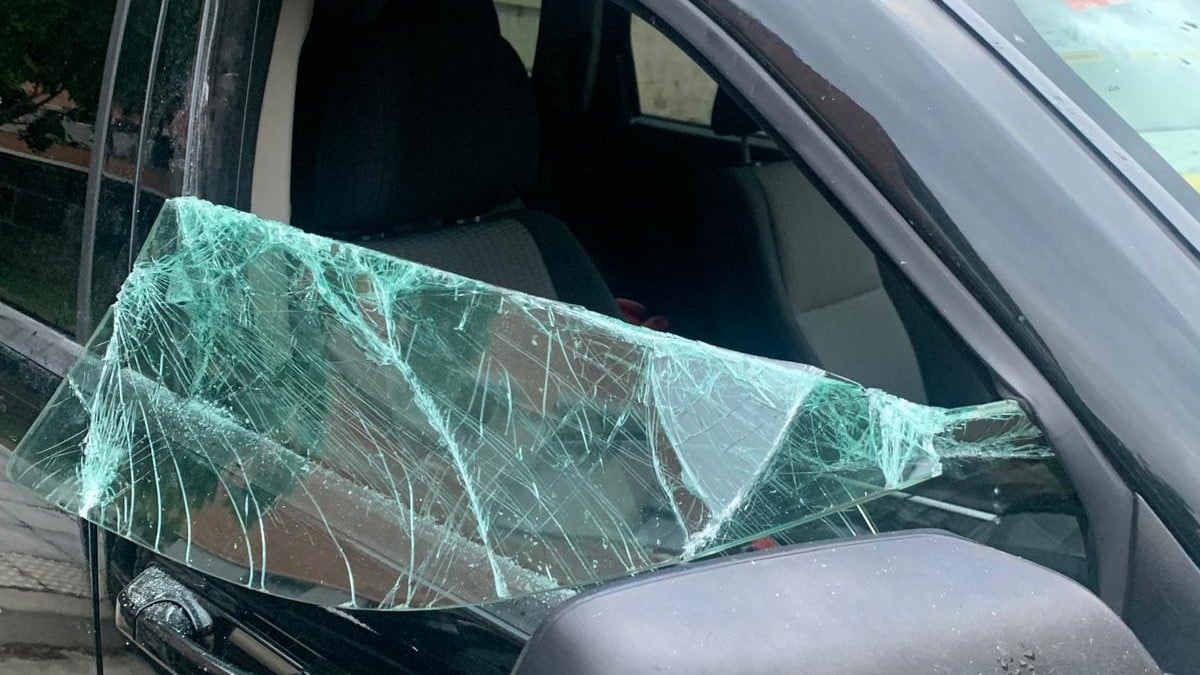 Uno de los vehículos forzados por el ladrón multirreincidente de Azuqueca. (Foto: Guardia Civil)