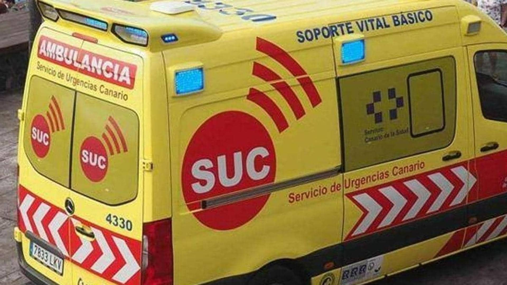 Dos personas resultan heridas tras colisión frontal de vehículos en Las Palmas de Gran Canaria