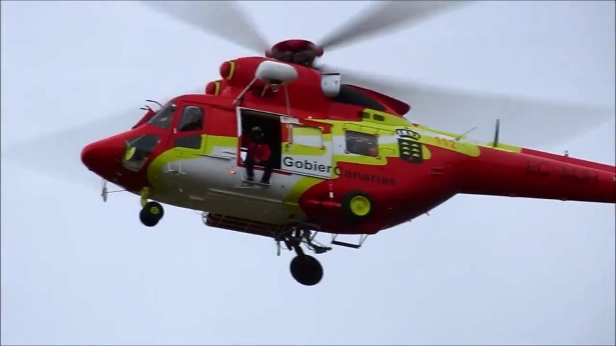 Helicóptero de rescate del GES, en una imagen de archivo.