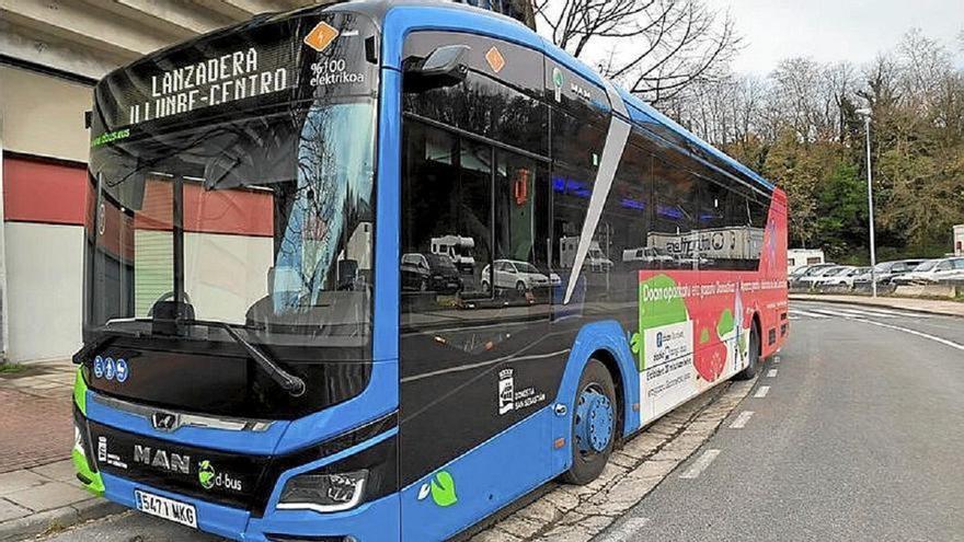 Incendio en un autobús de la línea 35 de Dbus en Aiete
