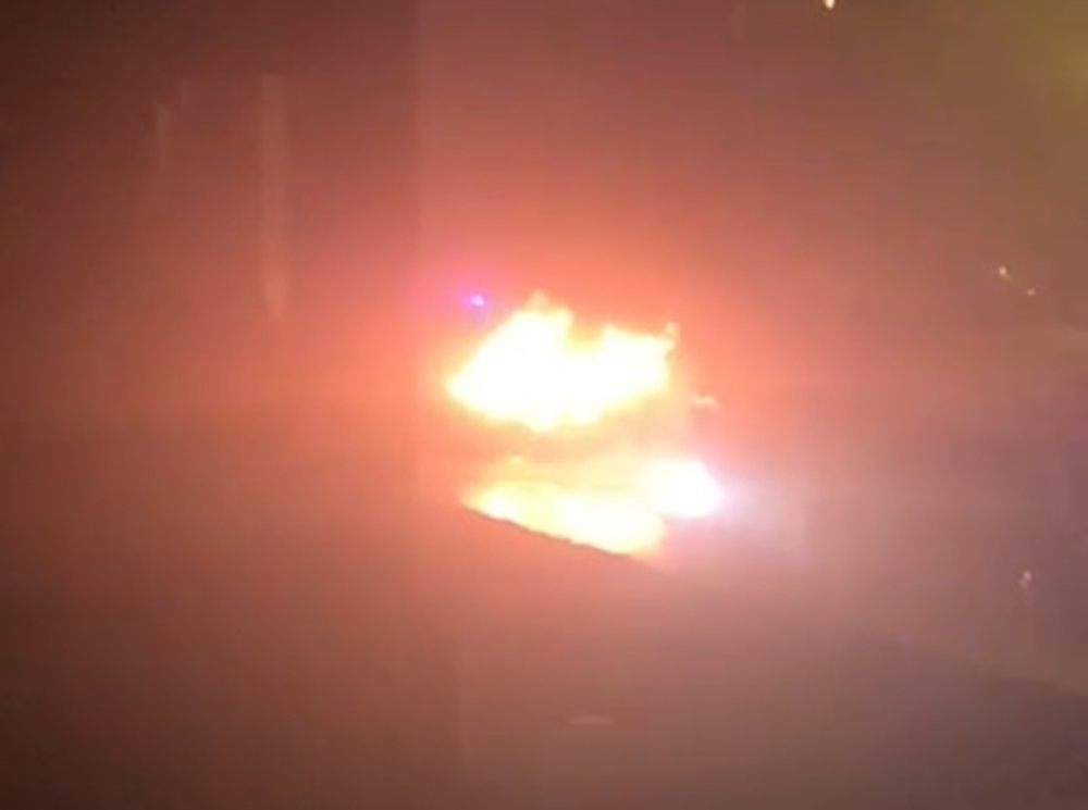 Arde un coche en Nueva Segovia
