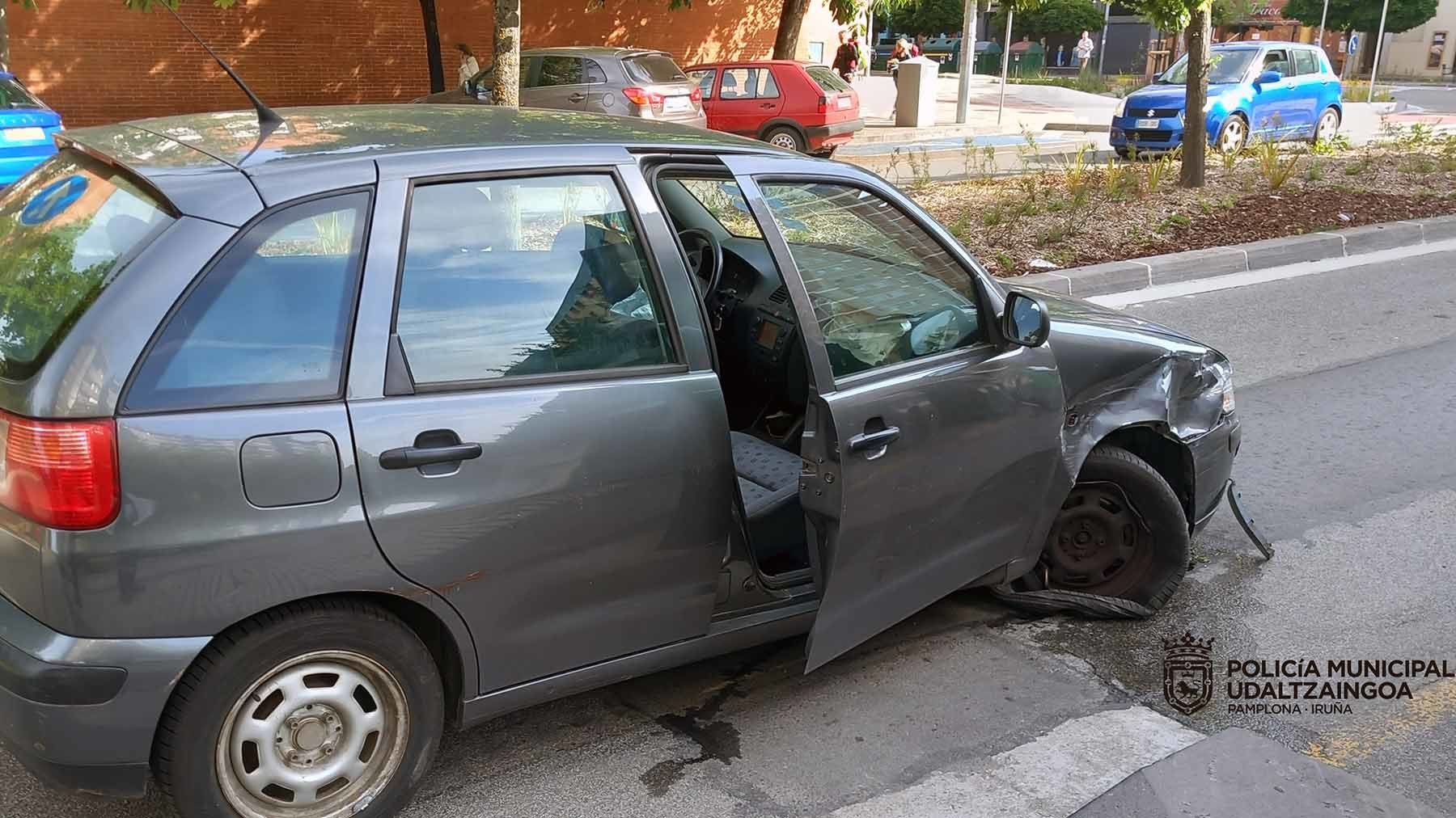 Joven conductor arrestado tras una noche de alcohol y fiesta en Pamplona