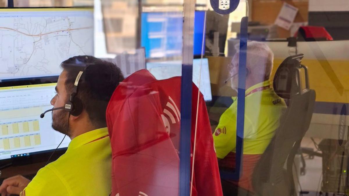 Sala operativa del Centro Coordinador de Emergencias y Seguridad (Cecoes) 1-1-2.