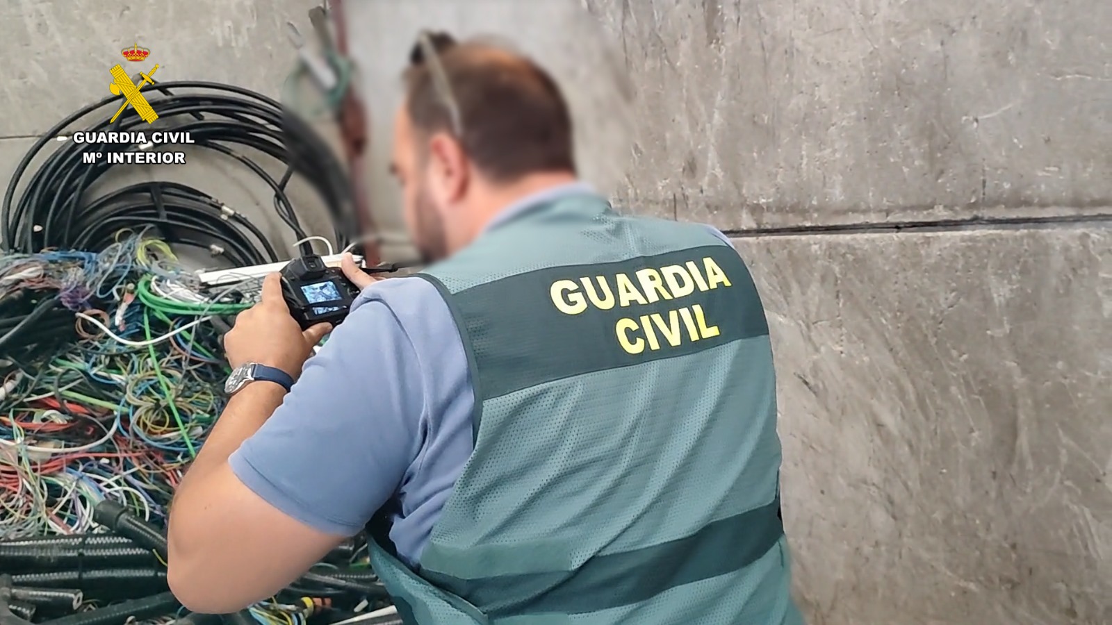 La Guardia Civil detiene a ocho personas por hurto millonario de cableado de telecomunicaciones en Huelva