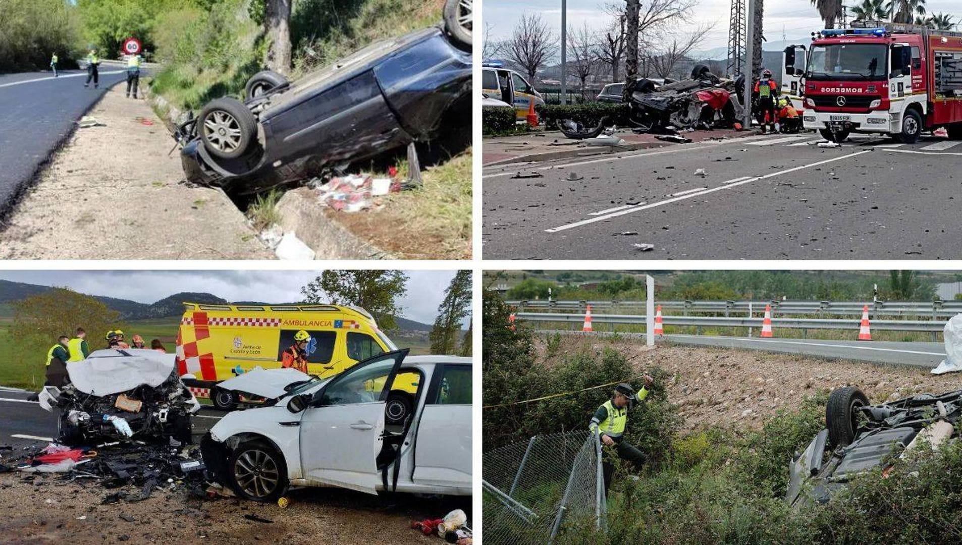 Un domingo negro que eleva a siete las víctimas mortales en 2024 en las carreteras riojanas