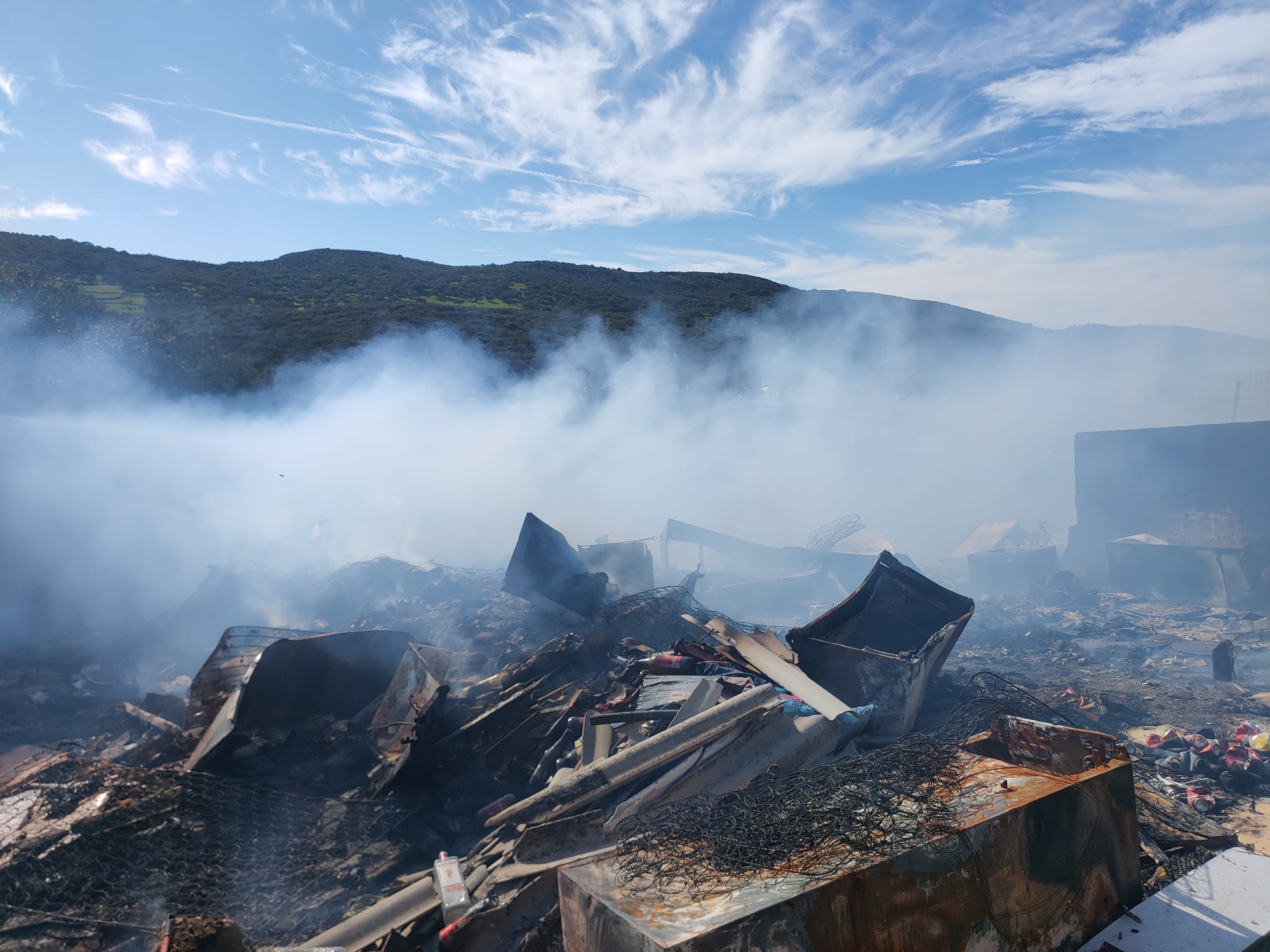 Susto en un asentamiento chabolista: se declara un incendio de madrugada